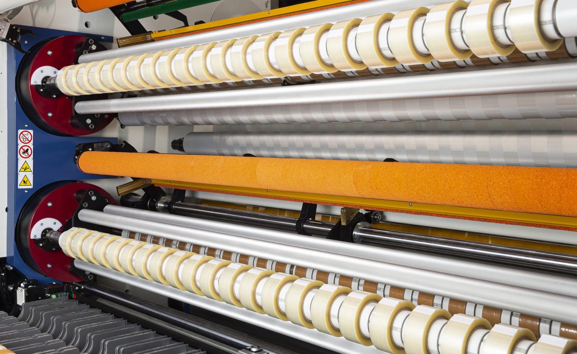 slitter rewinder for adhesive tapes